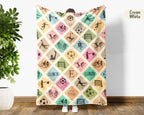 Custom Soccer Blanket, Personalized Name Soccer Throw for Boys and Girls, Vintage Unique Soccer Lover Gift, Cozy Sports Blanket