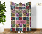 Custom Stegosaurus Blanket Personalized Name Retro Dino Throw Cozy Prehistoric Animal Decor Unique Paleontology Gift