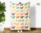 Custom Name Raccoon Lover Blanket Funny Animal Throw Cozy Personalized Gift Soft Wildlife Decor for Home