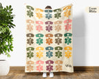 Retro Nurse Gift Blanket, Cozy RN Appreciation Throw, Cute Nurse Graphic Blanket, Soft Fleece Medical Worker Gift for Her