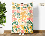 Custom Name Rugby Player Blanket with Personalized, Cozy Rugby Throw Gift for Kids Teens Adults, Perfect Birthday Sports Present