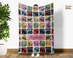 Personalized Name Honey Badger Blanket – Cozy Vintage Wildlife Throw
