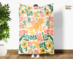 Floral Bearded Dragon Blanket – Cozy Throw for Lizard Lovers & Reptile Fans