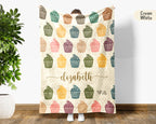Personalized Baking Lover Blanket Retro Kitchen Throw Cozy Custom Name Gift Soft Cake Bread Maker Decor for Home