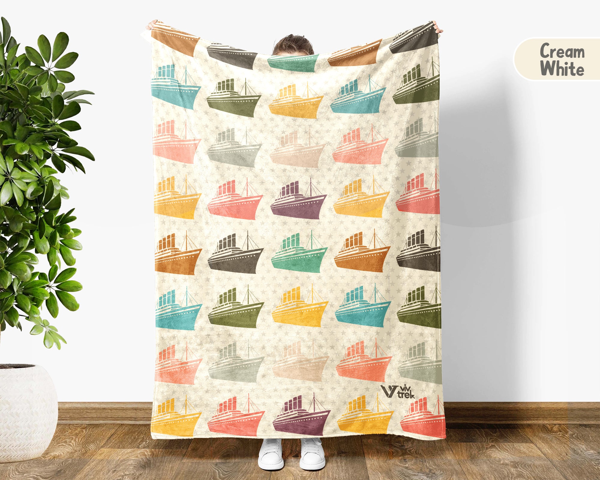 Retro Titanic Blanket Gift for Ship Lovers, Cozy Nautical Throw, Ocean Inspired Decor Accent for Bedroom and Living Spaces