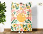 Personalized Bowling Blanket with Custom Name, Cozy Floral Bowling Throw for Kids Teens Adults, Fun Bowler Birthday Christmas Gift