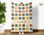Personalized Tarantula Throw Custom Name Spider Lover Blanket Retro Arachnid Design Exotic Pet Owner Gift Home Accent Decor