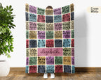 Custom Cheerleading Blanket Personalized Name Throw Cozy Sport Theme Decor Cheerleader Gift Unique Athletic Home Accent