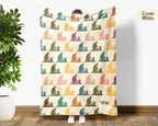 Retro Gardening Throw Cozy Botanical Blanket Soft Nature Decor Unique Gardener Gift for Plant Lovers Home