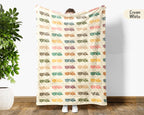 Retro Fire Truck Blanket – Cozy Kids Firefighter Throw Gift