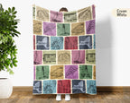 Retro New York State Blanket, 4th of July Patriotic Cozy Throw, Vintage NY Lover Fleece, Empire State Inspired American Home Gift