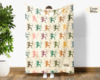 Retro Archery Throw Cozy Bowman Blanket Soft Outdoor Sports Decor Unique Bow Lover Gift for Rustic Home Style