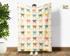Cute Axolotl Blanket – Vintage Animal Lover Cozy Throw Gift