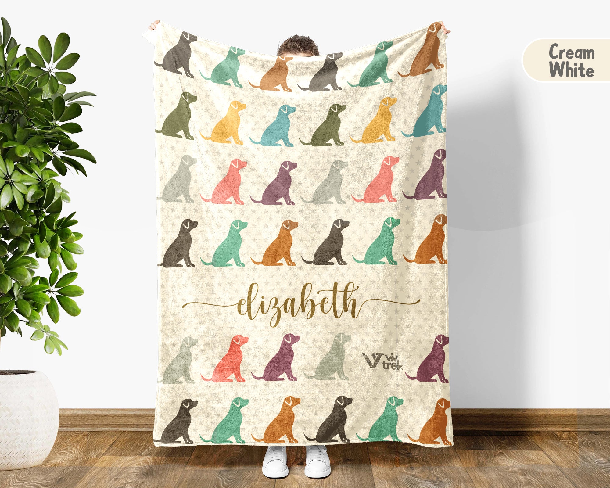 Custom Name Dog Blanket – Personalized Cozy Throw for Pet Lovers