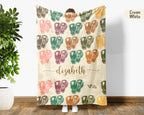 Custom Name Boxing Lover Blanket Sporty Throw Cozy Personalized Gift Soft Fitness Decor for Boxing Fans Home