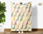 Vintage Dalmatian Blanket, Retro Dog Lover Throw, Cozy Dalmatian Puppy Fleece Blanket, Unique Pet Blanket for Kids and Adults
