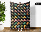 Vintage Snowboarding Blanket – Cozy Throw for Winter Sports Lovers