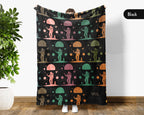Retro Astronomy Blanket for Galaxy Lovers, Cozy Space Throw with Planet Rocket and Astronaut Theme Decor