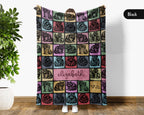 Personalized Raccoon Blanket Funny Animal Lover Throw Soft Wildlife Decor Unique Custom Name Gift for Home