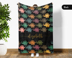 Personalized Stegosaurus Blanket Custom Name Dino Throw Retro Prehistoric Animal Decor Cozy Gift Unique Home Accent