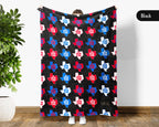 Houston Retro City Map Blanket Throw, Cozy Skyline Decor, Texas Pride Gift, Urban Style Sofa Throw Blanket for Home