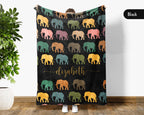 Custom Nane Elephant Blanket – Personalized Cozy Throw for Wildlife Fans