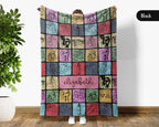 Personalized Boxing Blanket Cozy Custom Name Throw Soft Sports Decor Unique Boxing Lover Gift for Fans and Athletes