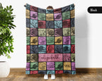 Custom Name Beaver Blanket – Personalized Woodland Animal Throw