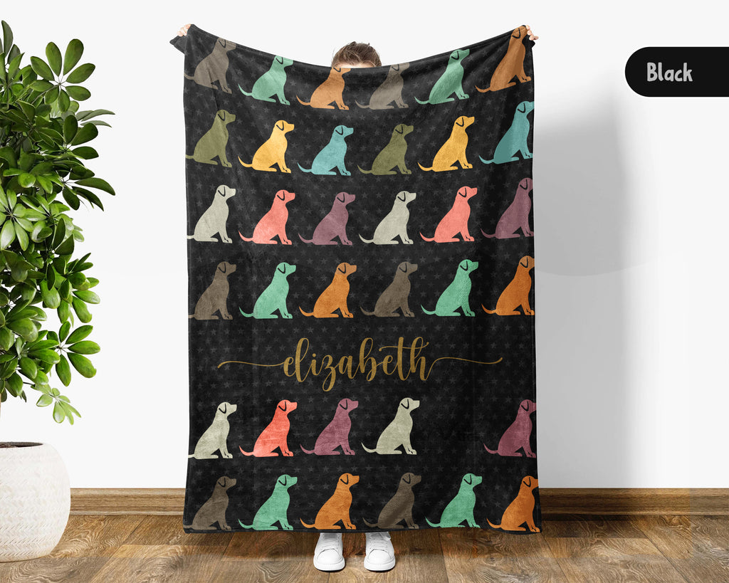 Custom Name Dog Blanket – Personalized Cozy Throw for Pet Lovers