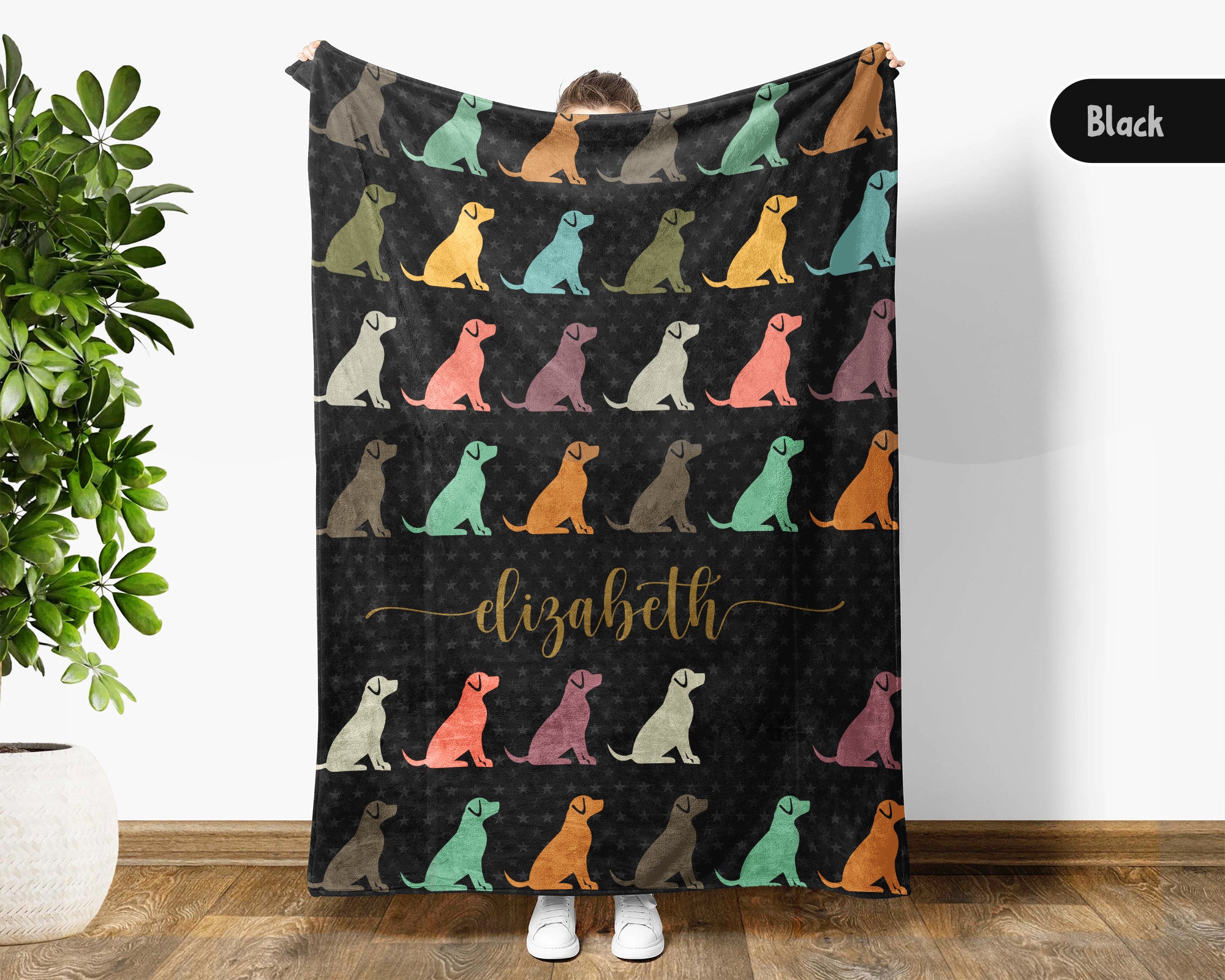 Custom Name Dog Blanket – Personalized Cozy Throw for Pet Lovers