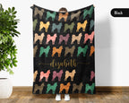 Custom Name Husky Dog Blanket – Personalized Cozy Throw for Pet Lovers
