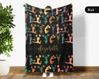 Personalized Cheer Blanket Custom Name Sport Throw Cozy Cheerleader Gift Team Spirit Decor Unique Athletic Home Accent