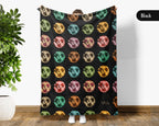 Retro Soccer Blanket Gift Cozy Sports Throw Soft Football Graphic Decor Unique Player Gift for Match Day Fans