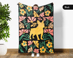 French Bulldog Blanket – Cozy Floral Frenchie Throw for Dog Lovers