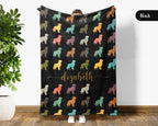 Custom Name Golden Retriever Blanket – Personalized Cozy Dog Lover Throw