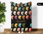 Custom Name Fishing Blanket, Personalized Outdoor Throw, Cozy Fisherman Gift for Cabin and Lake House Decor