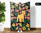 Miniature Schnauzer Blanket – Cozy Floral Dog Lover Throw