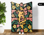 Floral Skateboarding Blanket – Cozy Throw for Skateboard Lovers