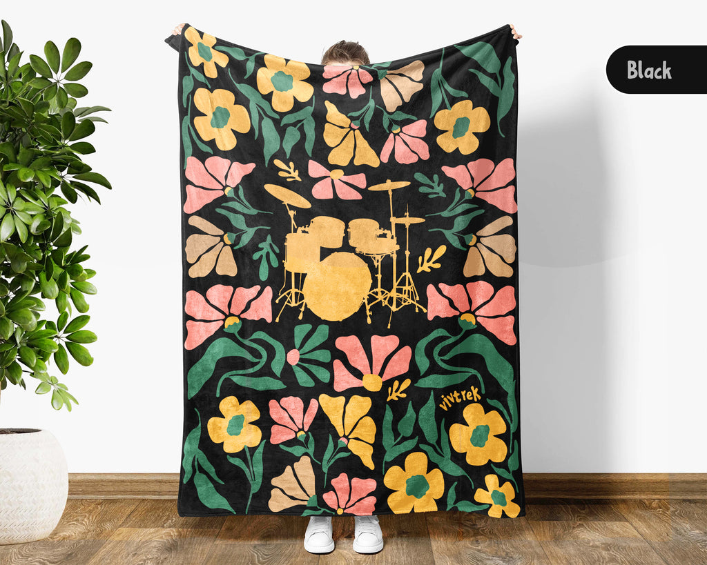 Floral Titanic Ship Blanket – Cozy Wildflower Ocean Liner Throw Gift