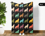 Retro Wolf Blanket Gift for Animal Lovers, Cozy Wildlife Throw, Forest Inspired Decor Accent for Bedroom and Living Spaces