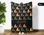 Custom Name Gardening Blanket, Personalized Floral Throw, Cozy Botanical Gift for Gardeners and Plant Enthusiasts