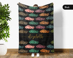 Custom Name Classic Car Blanket, Personalized Vintage Vehicle Throw, Cozy Garage Gift for Auto Enthusiasts