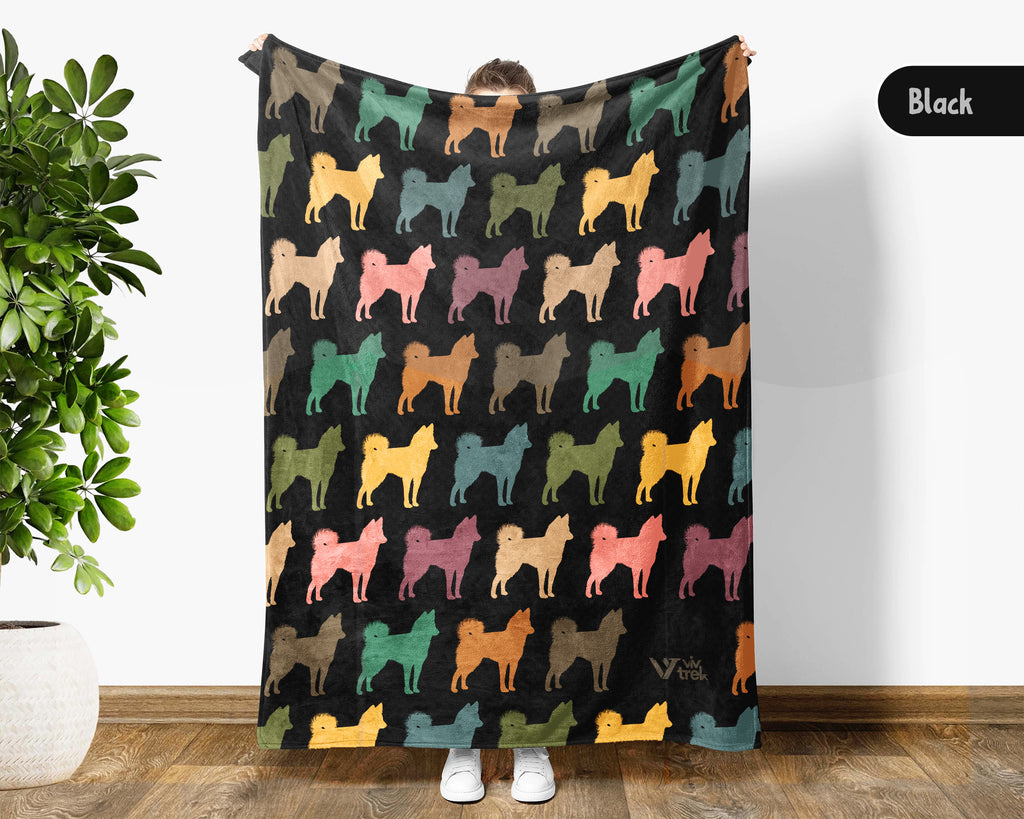 Vintage Siberian Husky Throw Blanket – Cozy Dog Lover Gift
