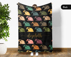 Custom Name Honey Badger Blanket – Personalized Cozy Throw for Nature Fans
