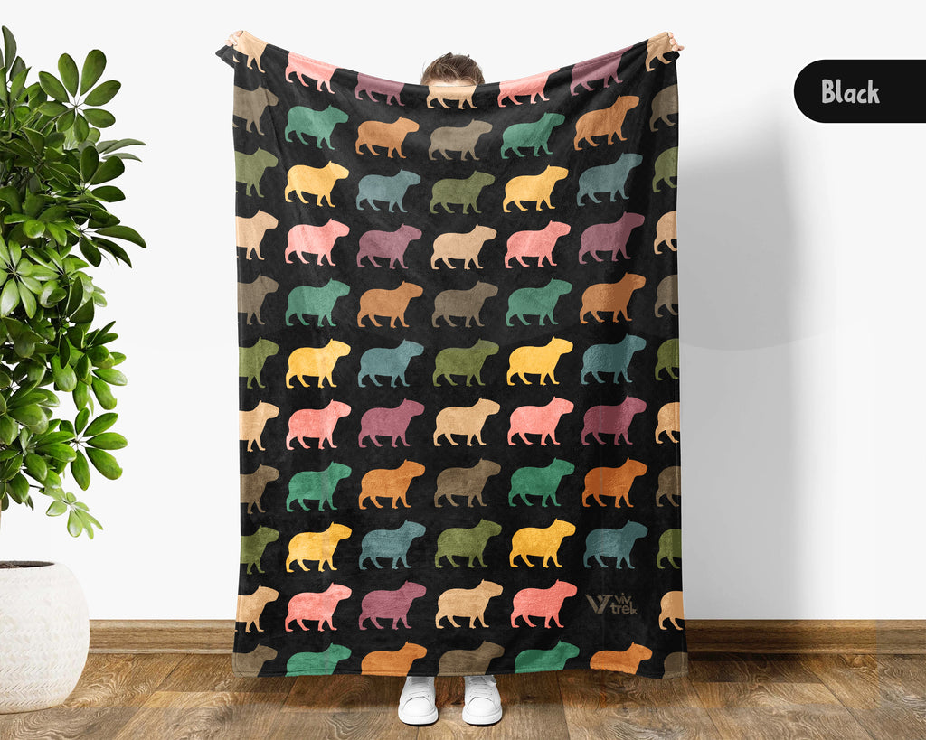 Cute Capybara Lover Blanket – Vintage Animal Throw Gift