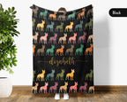 Custom Boston Terrier Blanket Personalized Dog Lover Cozy Throw Gift