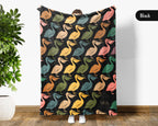 Cozy Pelican Throw Blanket – Vintage Coastal Wildlife Gift for Bird Lovers