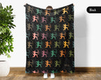 Retro Archery Throw Cozy Bowman Blanket Soft Outdoor Sports Decor Unique Bow Lover Gift for Rustic Home Style