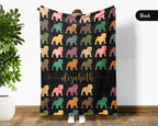 Custom Name Bulldog Blanket – Vintage Style Dog Lover Throw Gift