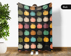 Retro Pumpkin Lover Blanket for Rustic Autumn Decor, Cozy Harvest Throw Gift with Farmhouse Seasonal Style